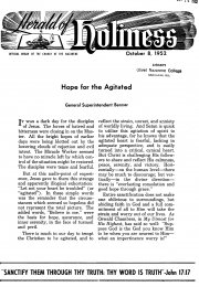 Title Page of Herald of Holiness - October 8, 1952