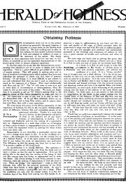 Title Page of Herald of Holiness - February 3, 1915