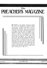 Title Page of Preacher's Magazine