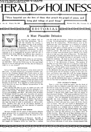 Title Page of Herald of Holiness - January 23, 1918