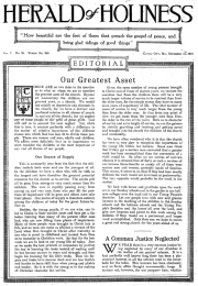 Title Page of Herald of Holiness - December 18, 1918