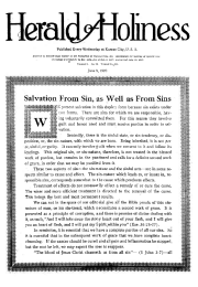 Title Page of Herald of Holiness - June 9, 1920
