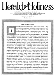 Title Page of Herald of Holiness - March 2, 1921