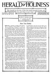 Front page of Herald of Holiness - September 28, 1921