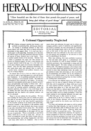 Front page of Herald of Holiness - November 9, 1921