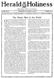 Front page of Herald of Holiness - March 18, 1925