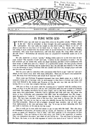 Front page of Herald of Holiness - January 5, 1927