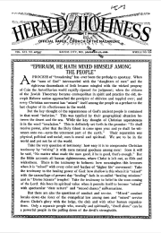 Front page of Herald of Holiness - February 1, 1928