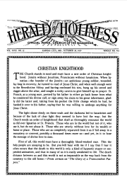 Front page of Herald of Holiness - October 30, 1929