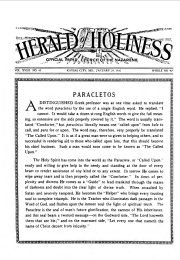Front page of Herald of Holiness - January 29, 1930