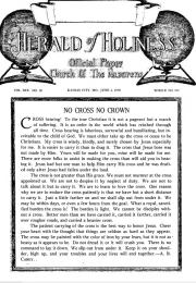 Front page of Herald of Holiness - June 4, 1930