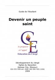 Devenir un peuple saint (Guide de l’étudiant)