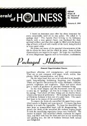 Herald of Holiness - January 6, 1960