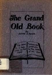 The Grand Old Book