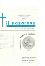 IL NAZARENO - Maggio-Giugno 1980