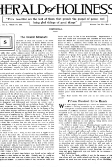 Title Page of Herald of Holiness - May 2, 1917