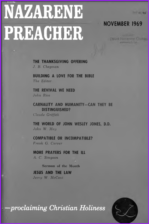Cover of "The Nazarene Preacher"