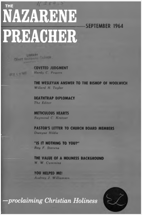 Title Page of Nazarene Preacher