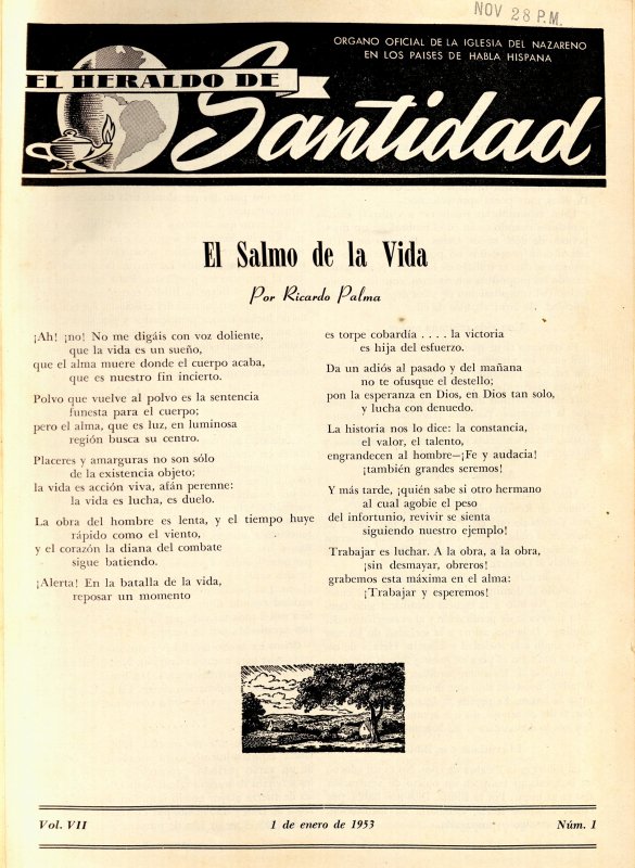 El Heraldo de Santidad, Vol. 7 N° 1, 1 de enero 1953
