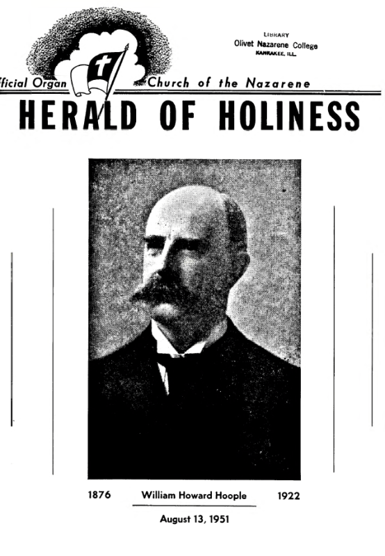 Title Page of Herald of Holiness - August 13, 1951
