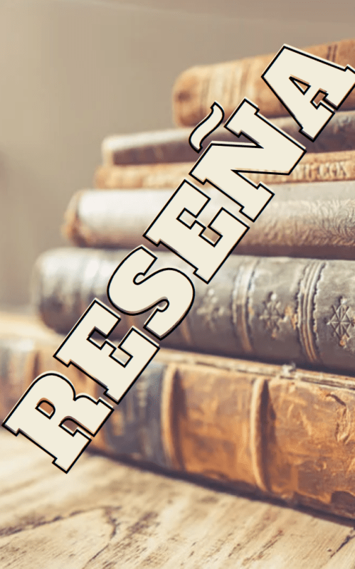 Stack of books with Resena stamped over it