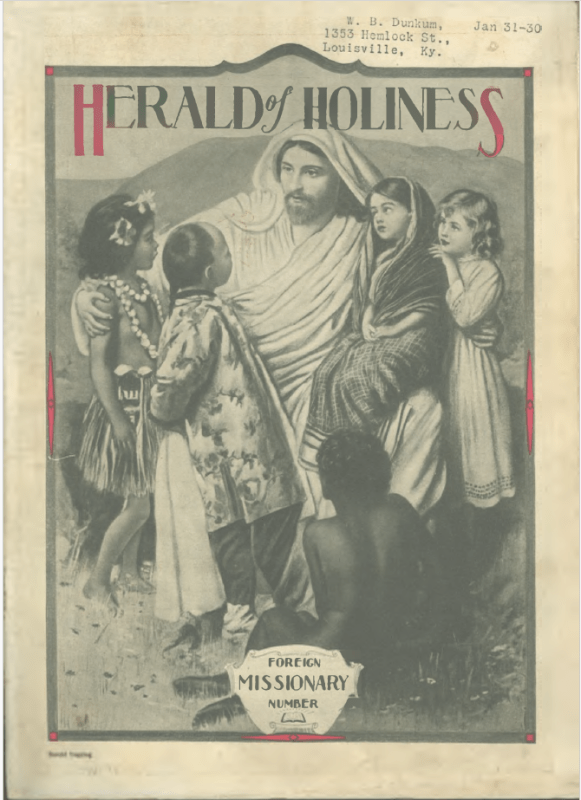 Front page of Herald of Holiness - November 20, 1929