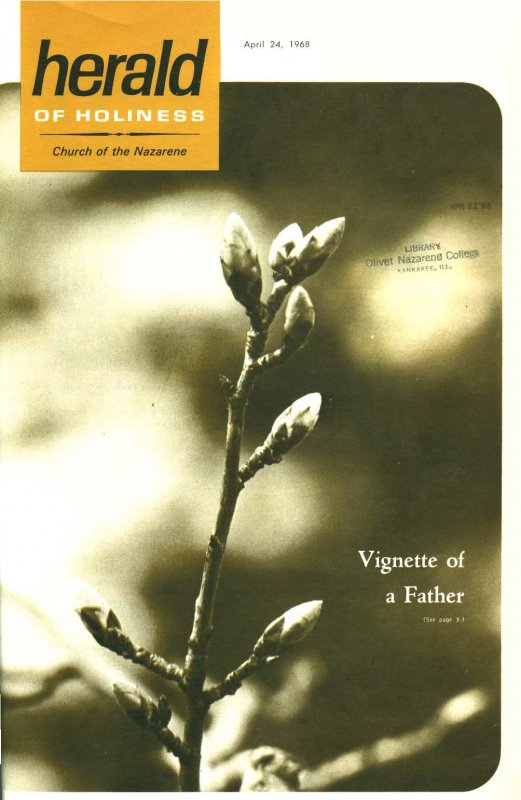 Herald of Holiness - April 24, 1968